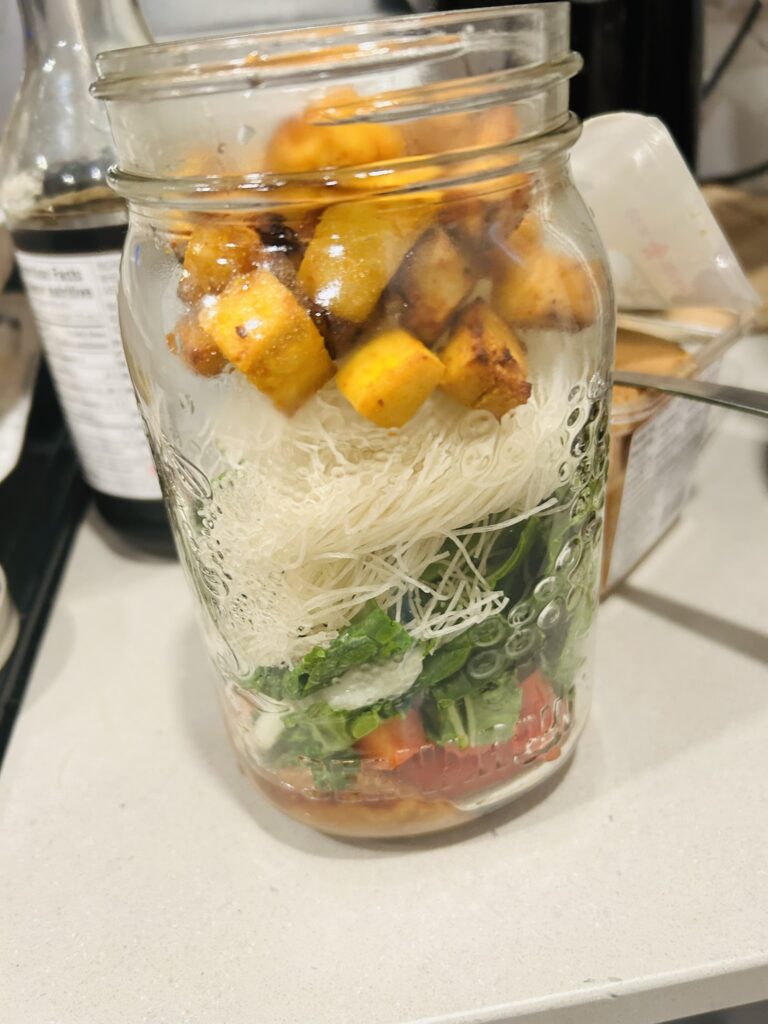 noodle soup ingredients without water in jar